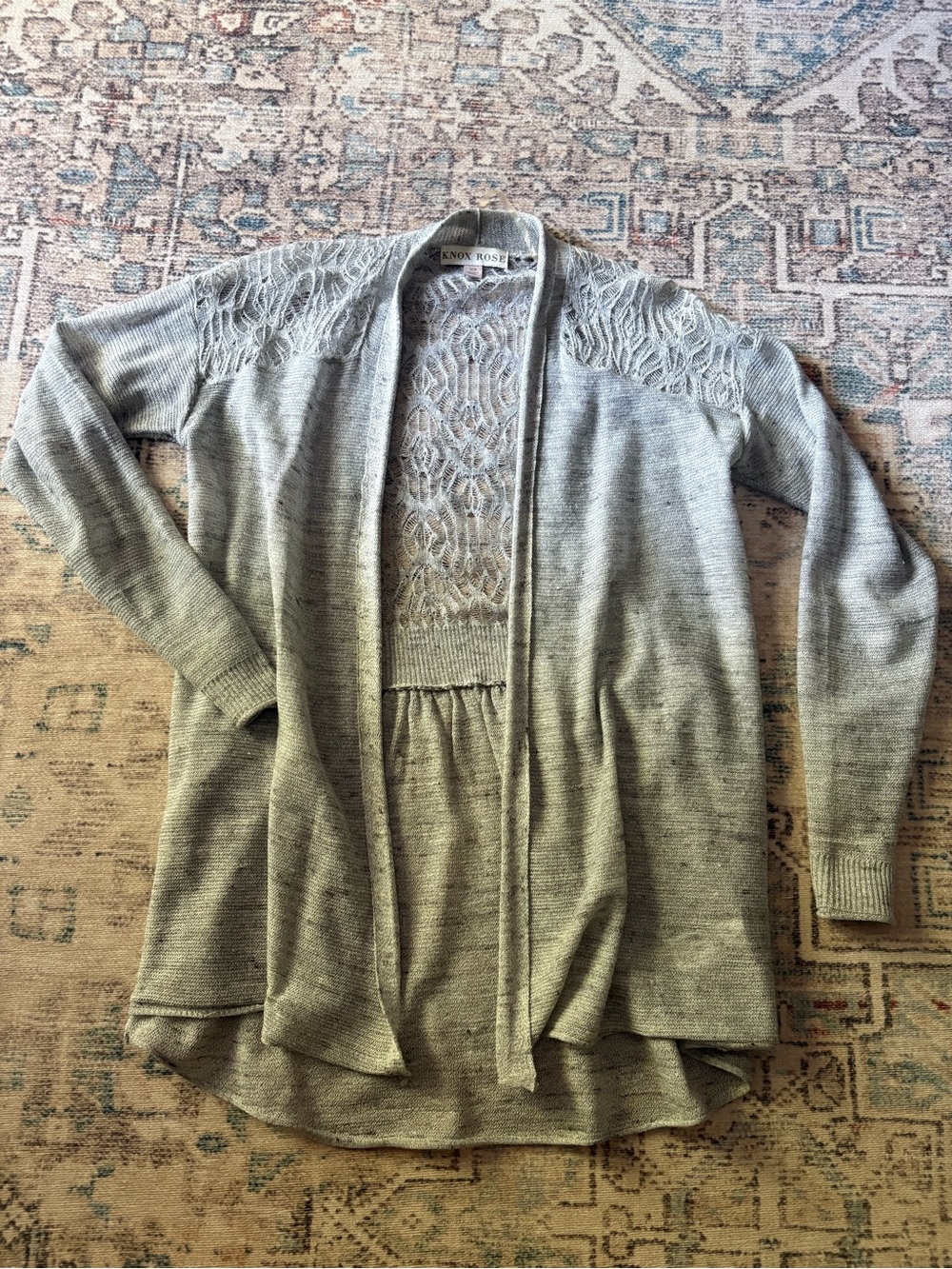 Knox Rose lace back cardigan, Women’s XS